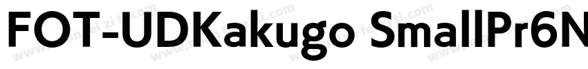 FOT-UDKakugo SmallPr6N字体转换